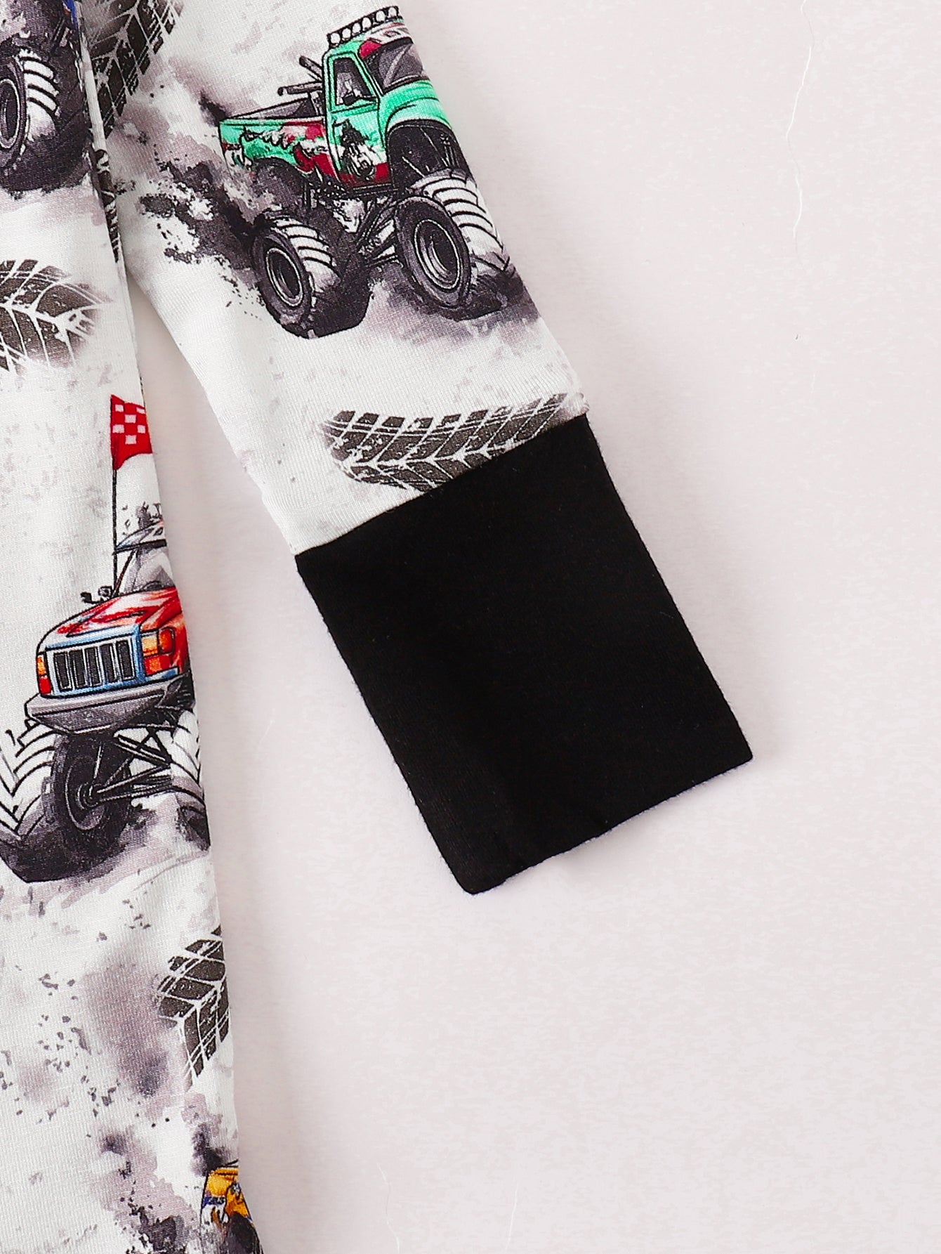 JUNBLEBABY-Racing car Baby Bamboo Convertible Zipper Romper Pajamas