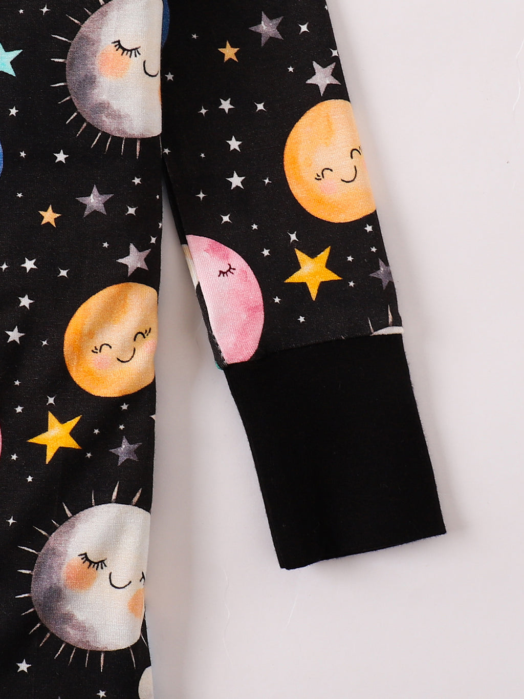 JUNBLEBABY-The Nine Planets Universe Starry River Baby Bamboo Convertible Zipper Romper Pajamas