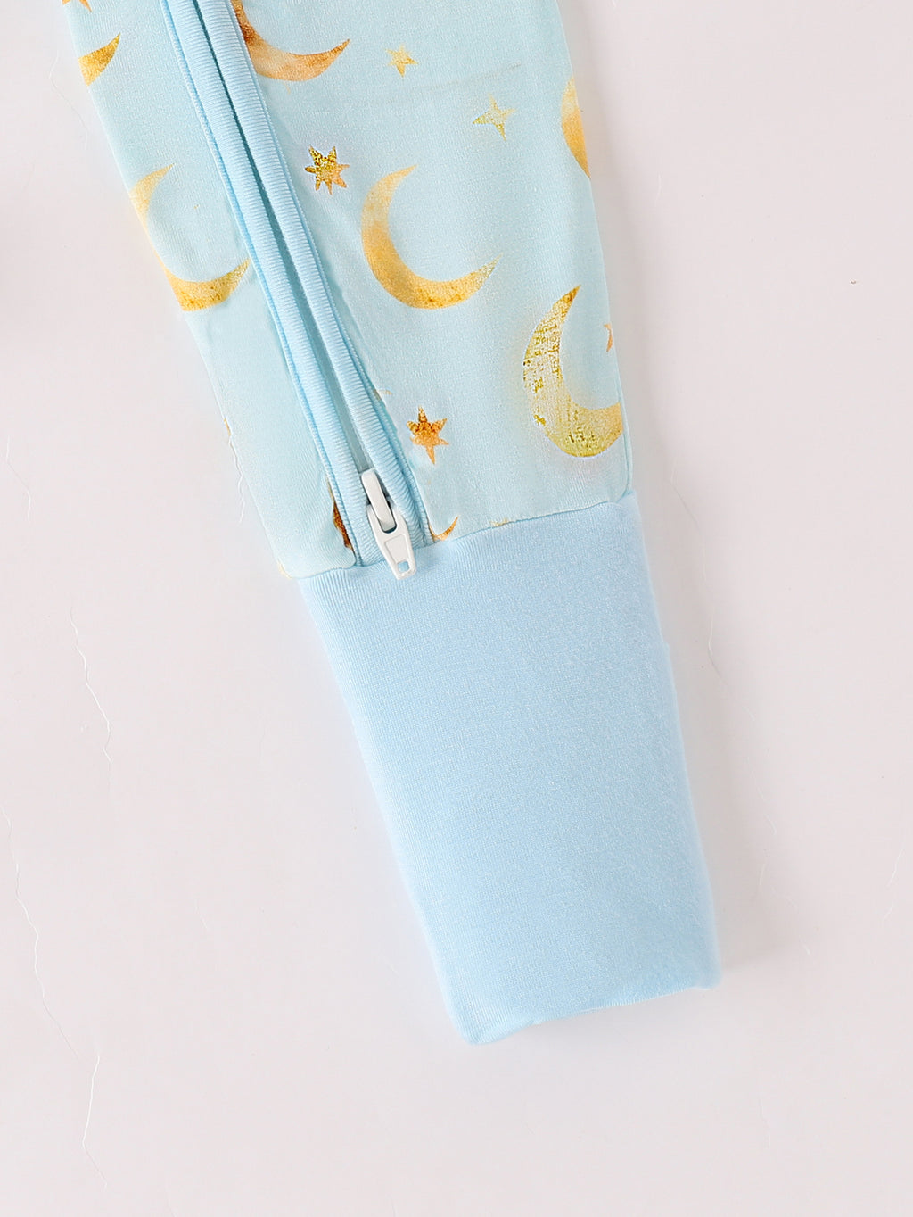 JUNBLEBABY-Ramadan Moon and Stars Baby Bamboo Convertible Zipper Romper Pajamas